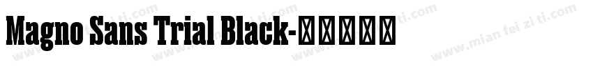 Magno Sans Trial Black字体转换